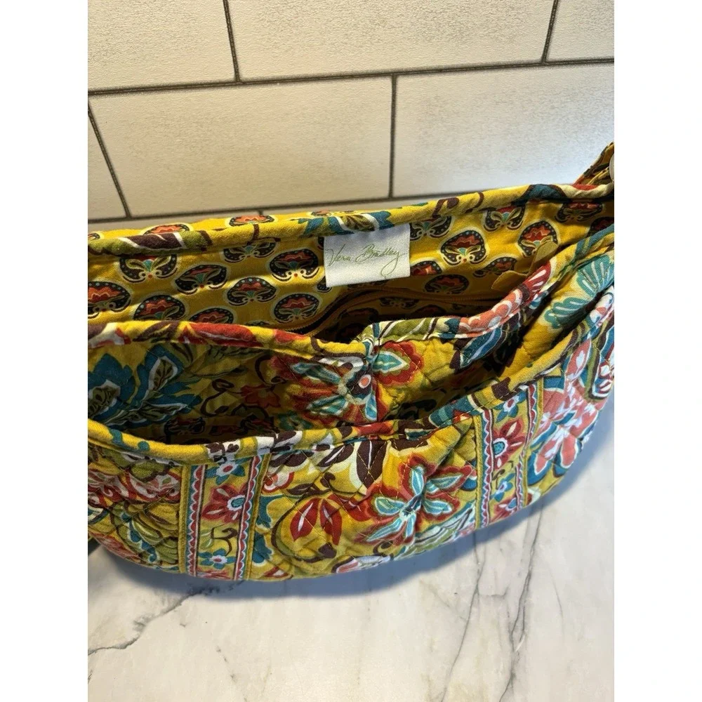 Vera Bradley Saddle Up Crossbody Bag Provencal Retired Fall 2012 Yellow Floral